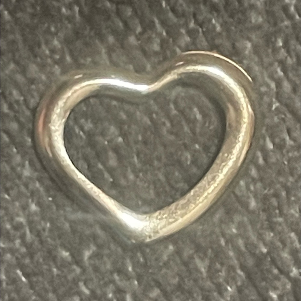14K YG Yellow Gold OPEN HEART PENDANT Fine Jewelry 0.5” Inches Tall